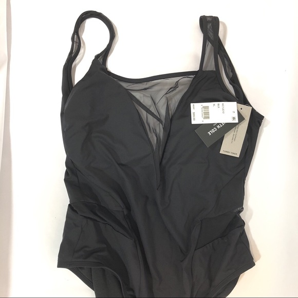 Kenneth Cole New York  Mesh Tummy Toner Swimsuit - Picture 8 of 8